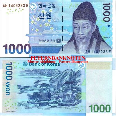 Südkorea / SOUTH KOREA 1000 WON 2007 Unc P 54a #6195#