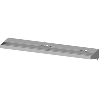 Stalgast Wandhaube Basic Line, Schrägform 4500 mm x 1000 mm mit Flammschutzfilter