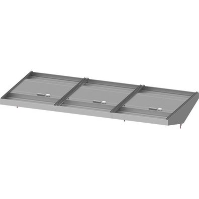 Stalgast Deckenhaube Basic Line, Schrägform 4900 mm x 2400 mm mit Flammschutzfilte
