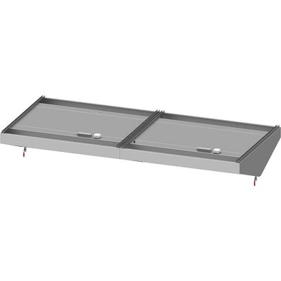 Stalgast Deckenhaube Basic Line, Schrägform 3800 mm x 2000 mm mit Flammschutzfilte