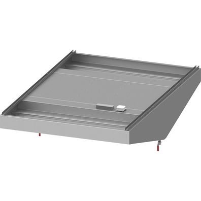 Stalgast Deckenhaube Basic Line, Schrägform 1300 mm x 2200 mm mit Flammschutzfilte