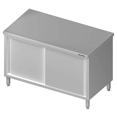 Stalgast Durchreicheschrank mit Schiebetüren, 900x600x850 mm, ohne Aufkantung,