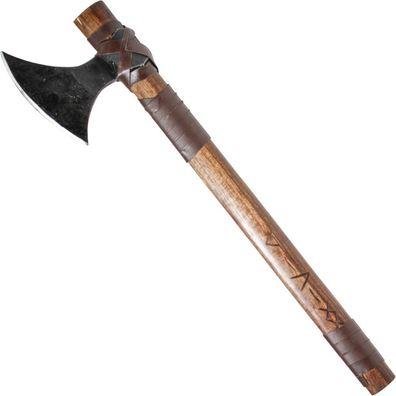 Wikinger Axt Deko mit Runenzeichen verziert