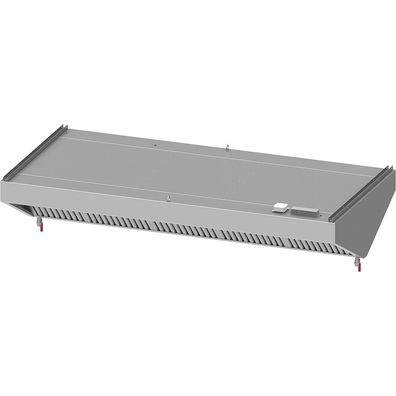 Stalgast Deckenhaube Basic Line, Schrägform 2500 mm x 1200 mm mit Flammschutzfilte