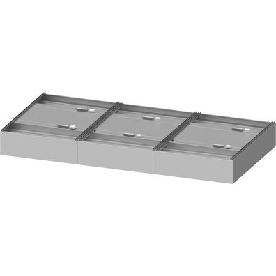 Stalgast Deckenhaube Basic Line, Kastenform 4500 mm x 2200 mm mit Flammschutzfilte