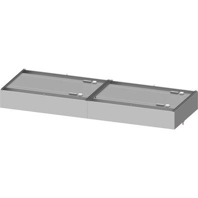 Stalgast Deckenhaube Basic Line, Kastenform 4100 mm x 2000 mm mit Flammschutzfilte