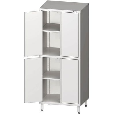 Stalgast Hochschrank mit Flügeltüren, 1200x700x2000 mm, mit zwei Schrankräumen,