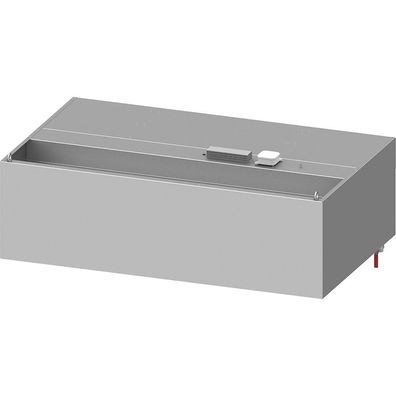 Stalgast Wandhaube Basic Line, Kastenform 1300 mm x 800 mm mit Flammschutzfilter