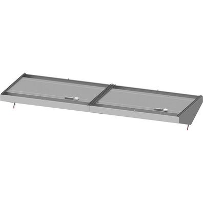 Stalgast Deckenhaube Basic Line, Schrägform 4900 mm x 1500 mm mit Flammschutzfilte