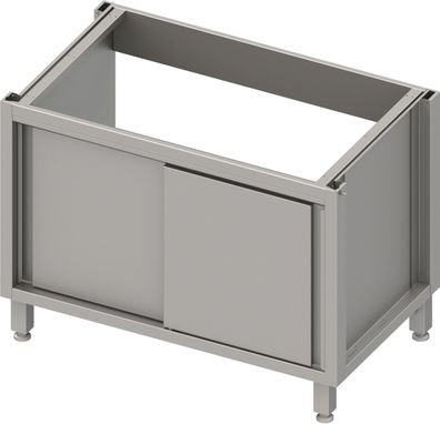 Stalgast Spülenunterschrank Boxversion 2.0, für BeineSockelrahmen, mit Schiebetüre