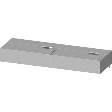 Stalgast Induktions-Wandhaube Basic Line, Kastenform 3800 mm x 1200 mm mit Flamms