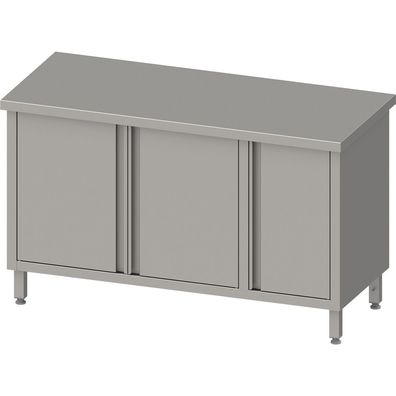 Stalgast Arbeitsschrank mit Flügeltüren, 1900x600x850 mm, mit Flügeltürschrank