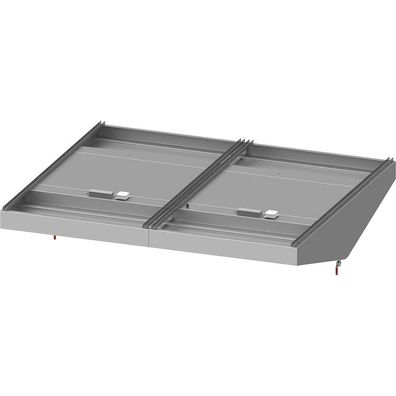 Stalgast Deckenhaube Basic Line, Schrägform 2300 mm x 2400 mm mit Flammschutzfilte