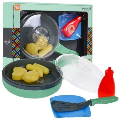 Interaktive Bratpfanne Mit Bratfunktion für Kinder Ab 3 Jahren, Essen Licht-Sound