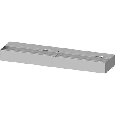 Stalgast Wandhaube Basic Line, Kastenform 4300 mm x 1300 mm mit Flammschutzfilter