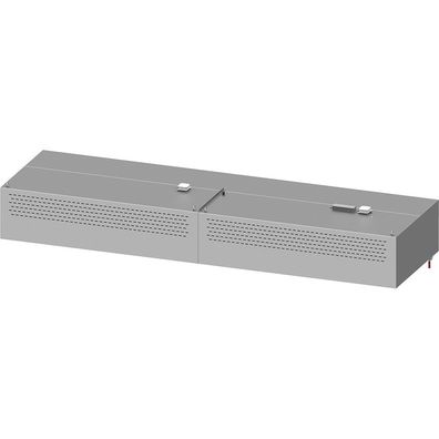 Stalgast Kompensations-Wandhaube Basic Line, Kastenform 3200 mm x 1100 mm mit