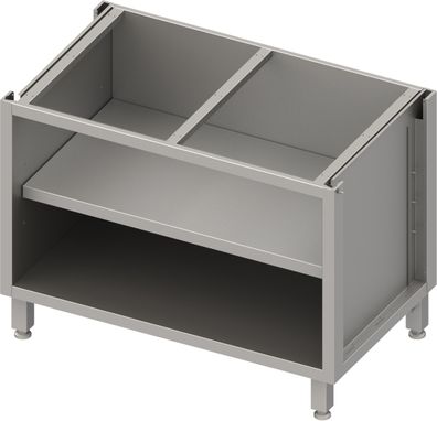 Stalgast Unterschrank Boxversion 2.0, für BeineSockelrahmen, offen, mit Zwischenbo