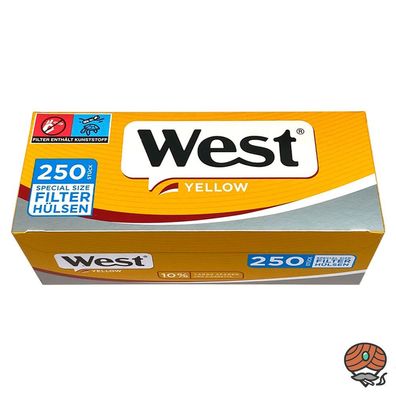 West Yellow Extra Filterhülsen à 250 Stück