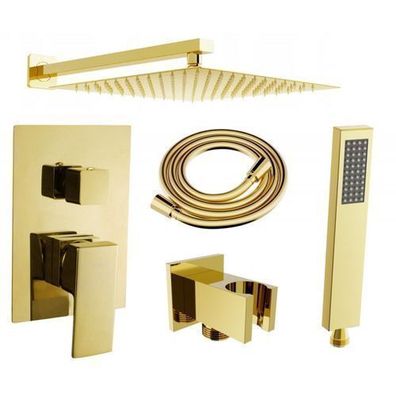 Mexen Uno DR02 Duschset Unterputzmontage Gold