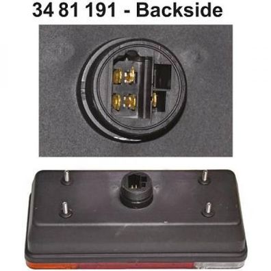 Heckleuchte links Diederichs 3481191 für Citroën passend für FIAT Peugeot