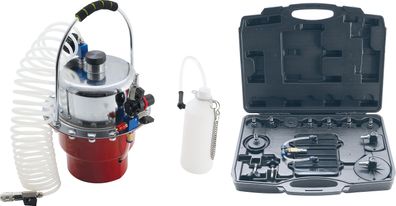 Druckluft-Bremsenentlüfter- und Adapter-Satz | 17-tlg. BGS