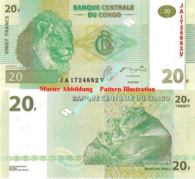 KONGO / CONGO 20 Francs 2003 Unc P. 94a #685#