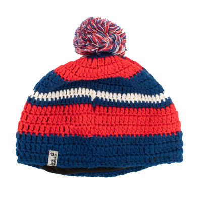 Jack Wolfskin Crochet Cap Mütze Winter Bommelmütze Strickmütze