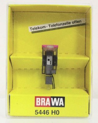 Spur H0 Brawa 5446 Telefonzelle Telecom OVP (Z128-9)