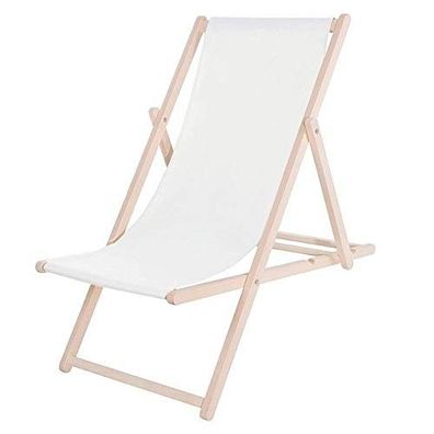 4myBaby GmbH - Holz Deckchair | Klappbarer Garten- & Strandliegestuhl mit verstellbar