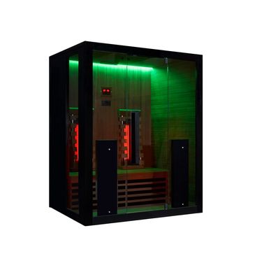 MTF Spa Infrarotkabine AURI – Premium Einzelplatz-Infrarotkabine 95 x 89 x 183 cm