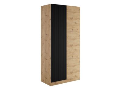 Kleiderschrank Mimeri 2D Drehtürenschrank mit Kleiderstange Modern Garderobenschrank