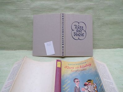 Erich Kästner Kurz und bündig Kiepenheur Witsch Köln Berlin L SU 1965