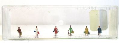 Spur N 1/160 Merten 0806 Figuren-Set Reisende (weiblich) stehend - OVP - (6720g)