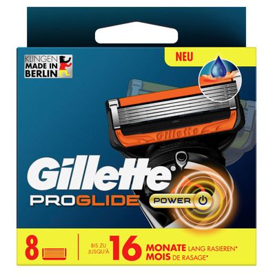 Gillette ProGlide Power System Rasierklingen Ersatzklingen 8 Stück