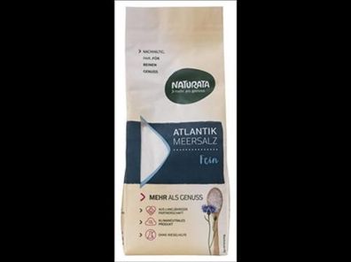 Naturata 3x Atlantik Meersalz, fein 500g