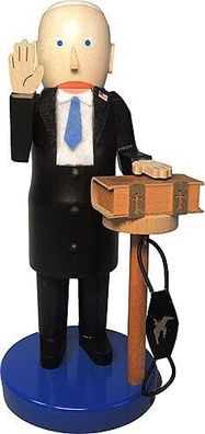 Richard Glaesser Nussknacker Präsident Biden aus Seiffen im Erzgebirge