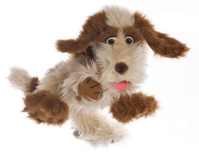 Handpuppe Hund Tillmann Bauchrednerpuppe Living Puppets® W315 Handspielpuppe