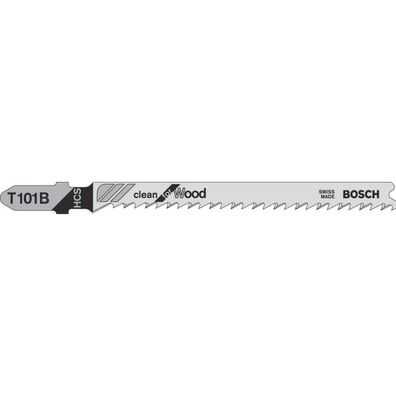 Stichsägeblatt T 101 B Clean for Wood, 100mm (100 Stück)