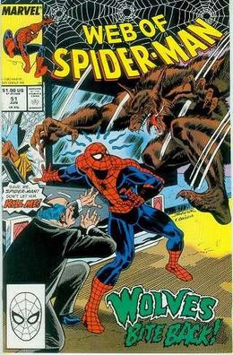 Web of Spiderman # 51 Mark Bagley) (USA, 1989)