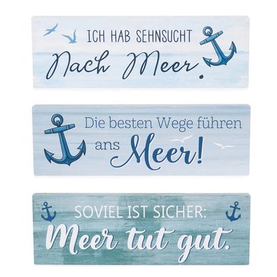 Deko Aufsteller - Meer Sprüche