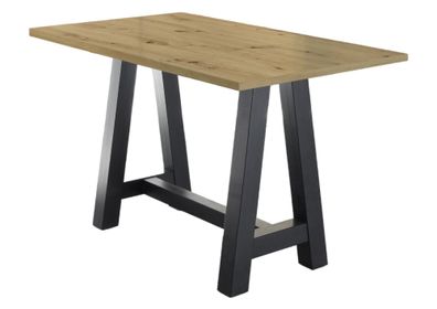 Stehtisch Essa 1 120 x 70 x 105 Bartisch Schwarzstahl/Asteiche 1359