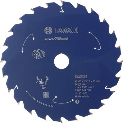 Kreissägeblatt Expert for Wood, Ø 136mm, 24Z (Bohrung 20mm, für Akku-Handkreissägen)