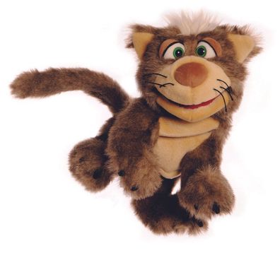 Bauchrednerpuppe Kater Kolman Handpuppe Living Puppets Plüschtier Katze W450
