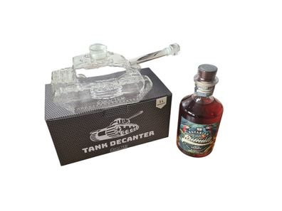 Panzer Karaffe 1000 ml mit RUMULT Jack Parrot Cane Spirit 40