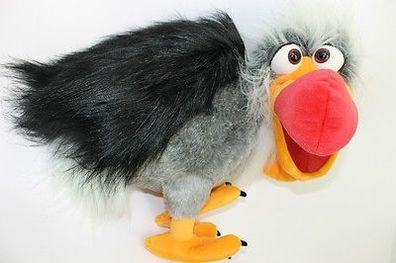 Handpuppe Geier Django Handspieltier verrückter Vogel Living Puppets