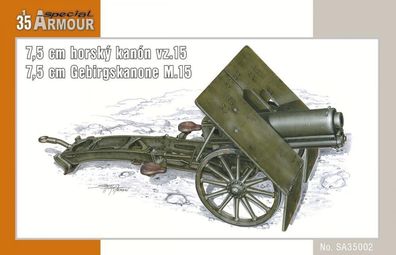 Special Hobby 1:35 100-SA35002 7,5cm horsky kanon vz.15(7,5cm Gebirskan M.15 / 7,5 cm