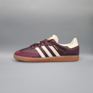 adidas Samba OG Maroon Gold Metallic (Womens) - 36
