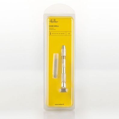Heller 99019 Hand drill with five drills (1, 1.2, 1.4, 1.5, 1.8 mm)