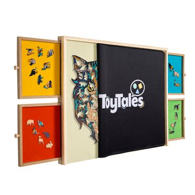 HI Puzzlebrett Toytales mit 4 Auszügen für 1500 Teile-Puzzle mit Abdeckung 66231