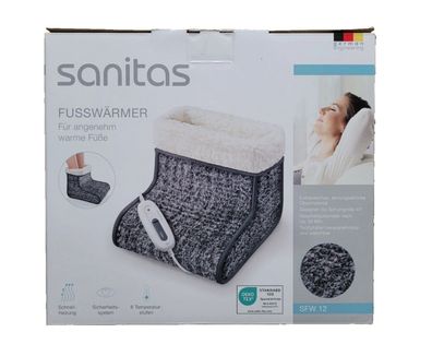 Sanitas Fußwärmer SFW 12 mit 6-Temperaturstufen 100 Watt FüßeWärmer elektr